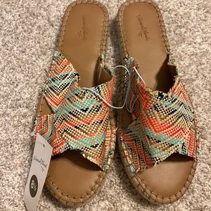 Multicolor Criss Cross Espadrilles